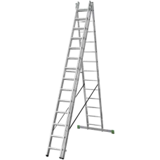 Лестница алюминиевая трехсекционная 3x14 ступеней NV2220 Новая высота 2230314