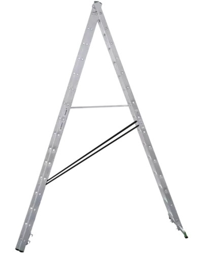 Лестница алюминиевая трехсекционная 3x16 ступеней NV2220 Новая высота 2230316