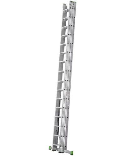 Лестница алюминиевая трехсекционная 3x16 ступеней NV2220 Новая высота 2230316