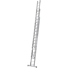 Лестница алюминиевая трехсекционная 3x16 ступеней NV2220 Новая высота 2230316