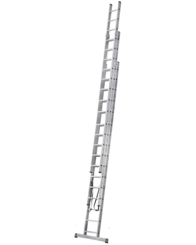 Лестница алюминиевая трехсекционная 3x16 ступеней NV2220 Новая высота 2230316