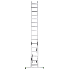 Лестница алюминиевая трехсекционная 3x16 ступеней NV2220 Новая высота 2230316