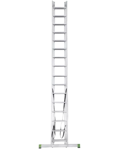 Лестница алюминиевая трехсекционная 3x16 ступеней NV2220 Новая высота 2230316