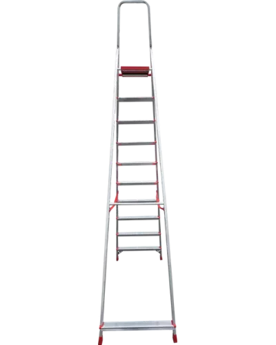 Стремянка профессиональная алюминиевая 10 ступеней NV 3110 Новая высота 3110110