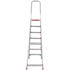 Стремянка профессиональная алюминиевая 7 ступеней 80/130 мм NV3112 Новая высота 3112107
