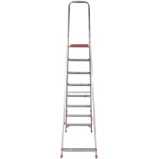 Стремянка профессиональная алюминиевая 8 ступеней 80/130 мм NV3112 Новая высота 3112108