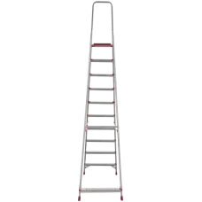 Стремянка профессиональная алюминиевая 10 ступеней 80/130 мм NV3112 Новая высота 3112110