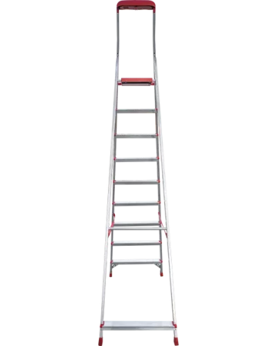 Стремянка профессиональная алюминиевая 9 ступеней органайзер NV3115 Новая высота 3115109