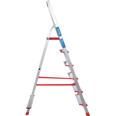 Стремянка профессиональная алюминиевая 6 ступеней 130 мм NV3117 Новая высота 3117106