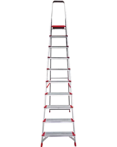 Стремянка профессиональная алюминиевая 10 ступеней 130 мм NV3117 Новая высота 3117110