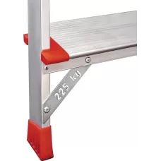 Стремянка профессиональная алюминиевая 5 ступеней 130 мм органайзер NV3118 Новая высота 3118105