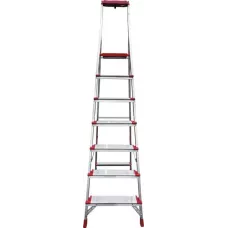 Стремянка профессиональная алюминиевая 7 ступеней 130 мм органайзер NV3118 Новая высота 3118107