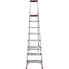 Стремянка профессиональная алюминиевая 8 ступеней 130 мм органайзер NV3118 Новая высота 3118108