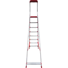 Стремянка профессиональная алюминиевая 8 ступеней 130 мм органайзер NV3118 Новая высота 3118108