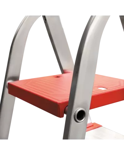 Стремянка профессиональная алюминиевая 8 ступеней 130 мм металлические стяжки NV3119 Новая высота 3119108