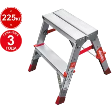 Стремянка алюминиевая двухсторонняя 2x2 ступени NV 312 Новая высота 3120202