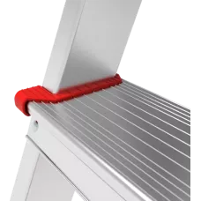 Стремянка профессиональная алюминиевая 2x4 ступени двухсторонняя с площадкой 350х260 мм NV3121 Новая высота 3121204