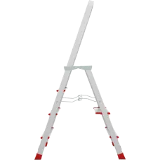 Стремянка профессиональная алюминиевая 4 ступени с большой площадкой NV3130 Новая высота 3130104