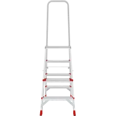 Стремянка профессиональная алюминиевая 4 ступени с большой площадкой NV3130 Новая высота 3130104