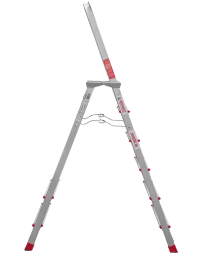 Стремянка профессиональная алюминиевая 6 ступеней с большой площадкой NV3130 Новая высота 3130106