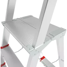 Стремянка профессиональная алюминиевая 6 ступеней с большой площадкой NV3130 Новая высота 3130106