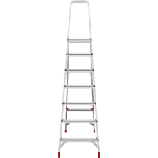Стремянка профессиональная алюминиевая 7 ступеней с большой площадкой NV3130 Новая высота 3130107