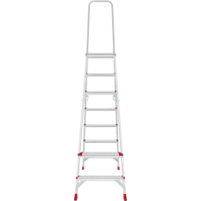 Стремянка профессиональная алюминиевая 7 ступеней с большой площадкой NV3130 Новая высота 3130107