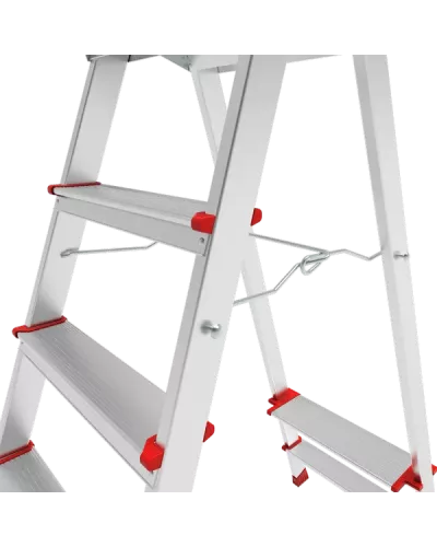 Стремянка профессиональная алюминиевая 7 ступеней с большой площадкой NV3130 Новая высота 3130107