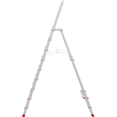 Стремянка профессиональная алюминиевая 9 ступеней с большой площадкой NV3130 Новая высота 3130109