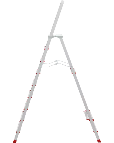 Стремянка профессиональная алюминиевая 9 ступеней с большой площадкой NV3130 Новая высота 3130109
