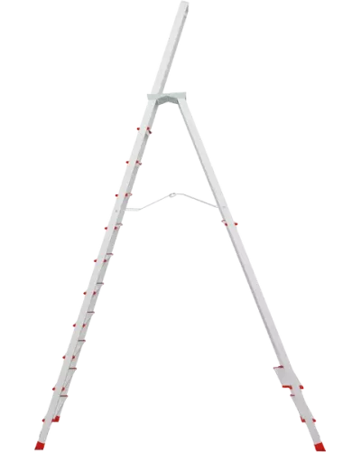 Стремянка профессиональная алюминиевая 11 ступеней с большой площадкой NV3130 Новая высота 3130111