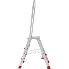 Стремянка профессиональная алюминиевая 3 ступени площадка 350х260 мм дуга безопасности 800 мм NV3136 Новая высота 3136103