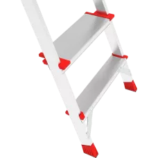 Стремянка профессиональная алюминиевая 6 ступеней площадка 350х260 мм дуга безопасности 800 мм NV3136 Новая высота 3136106