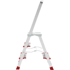 Стремянка профессиональная алюминиевая 3 ступени площадка 350х260 мм NV3137 Новая высота 3137103
