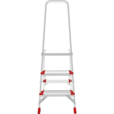 Стремянка профессиональная алюминиевая 3 ступени площадка 350х260 мм NV3137 Новая высота 3137103