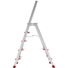 Стремянка профессиональная алюминиевая 5 ступеней площадка 350х260 мм NV3137 Новая высота 3137105