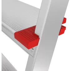 Стремянка профессиональная алюминиевая 6 ступеней площадка 350х260 мм  NV3137 Новая высота 3137106