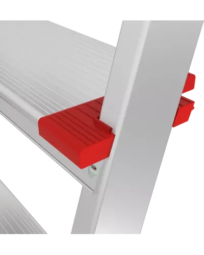 Стремянка профессиональная алюминиевая 6 ступеней площадка 350х260 мм  NV3137 Новая высота 3137106