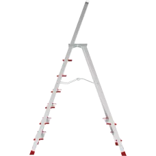 Стремянка профессиональная алюминиевая 7 ступеней площадка 350х260 мм NV3137 Новая высота 3137107