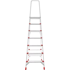 Стремянка профессиональная алюминиевая 7 ступеней площадка 350х260 мм NV3137 Новая высота 3137107