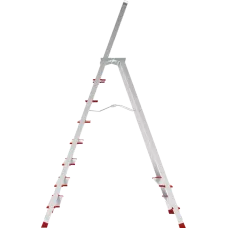 Стремянка профессиональная алюминиевая 8 ступеней площадка 350х260 мм NV3137 Новая высота 3137108