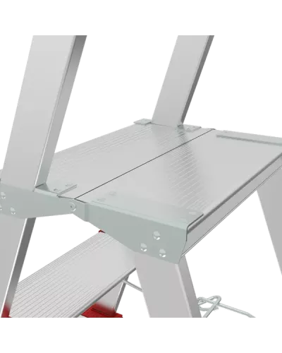 Стремянка профессиональная алюминиевая 8 ступеней площадка 350х260 мм NV3137 Новая высота 3137108