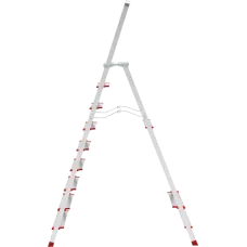 Стремянка профессиональная алюминиевая 9 ступеней площадка 350х260 мм NV3137 Новая высота 3137109