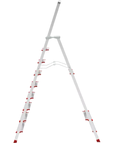 Стремянка профессиональная алюминиевая 9 ступеней площадка 350х260 мм NV3137 Новая высота 3137109