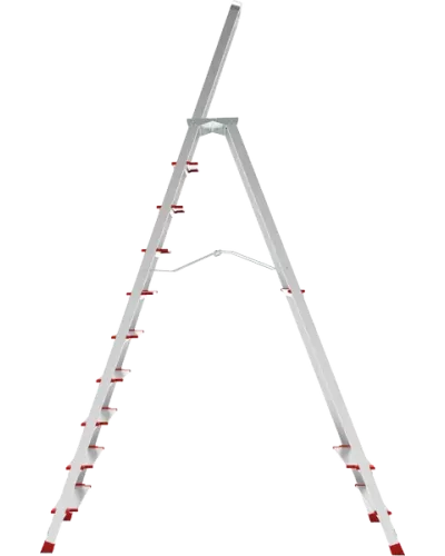 Стремянка профессиональная алюминиевая 10 ступеней площадка 350х260 мм  NV3137 Новая высота 3137110