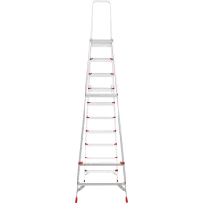 Стремянка профессиональная алюминиевая 10 ступеней площадка 350х260 мм  NV3137 Новая высота 3137110