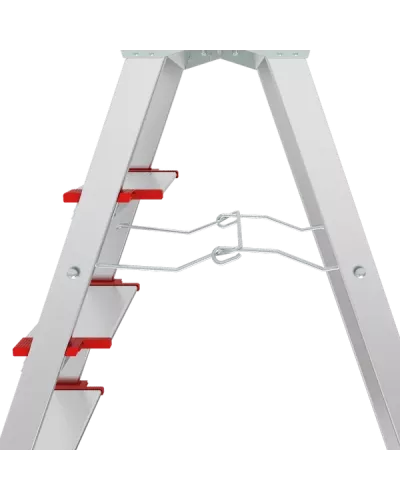 Стремянка профессиональная алюминиевая 10 ступеней площадка 350х260 мм  NV3137 Новая высота 3137110