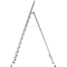 Стремянка профессиональная алюминиевая 12 ступеней площадка 350х260 мм NV3137 Новая высота 3137112