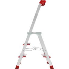 Стремянка алюминиевая 3 ступени с большой площадкой и органайзером NV3138 Новая высота 3138103