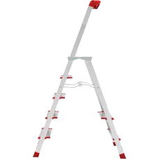 Стремянка алюминиевая 5 ступеней с большой площадкой и органайзером NV3138 Новая высота 3138105